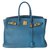 Hermès Birkin 35 Blue Leather  ref.77623