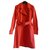 Marella Trench coat Red Cotton  ref.77870