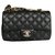 Chanel TIMELESS Black Leather  ref.78039