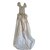 Christian Dior vestido de novia Crema Seda  ref.78110