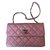 Chanel Handbags Pink Leather  ref.78134