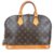 Louis Vuitton Alma - Vintage Brown Leather Cloth  ref.78248