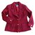 Chanel Jacken Rot Bordeaux Wolle  ref.78315