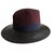 Maison Michel Hats Dark red Leather  ref.78458