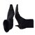 Sergio Rossi Ankle boots Black Leather Cloth  ref.78611