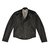 Versace Manteaux homme Cuir Coton Noir Gris  ref.78896