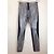 Acne Leggings Silber Metallic Denim Schwarz - Ansicht 2