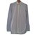 Céline Long shirt White Blue Cotton  ref.79038