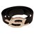 Yves Saint Laurent Cinturones Negro Cuero  ref.79074