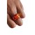 Louis Vuitton rings Red Golden Orange Resin  ref.79296