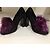 Fendi Fuchsia Violette Absatzschuhe aus Kalbshaar Lila - Ansicht 2