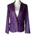 Jean Paul Gaultier Jackets Purple Leather  ref.79313