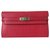 Kelly Hermès wallets Pink Exotic leather  ref.79331