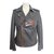 Leon & Harper Biker jackets Grey Leather  ref.79412
