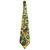 Yves Saint Laurent cravate Soie Bleu Jaune  ref.79456
