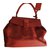Lancel Handbags Red Leather  ref.79492