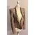 Patrizia Pepe Blazer Blouson Jacke Rot Baumwolle mit Goldfransen Beige Golden Grau - Ansicht 4