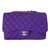 Timeless Chanel Bolsos de mano Púrpura Lienzo  ref.79636
