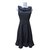 Oscar de la Renta Dresses Black Grey Silk Cotton Wool  ref.79764