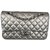 Timeless Chanel Handbags Silvery Leather  ref.80025