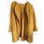 Hermès Coats, Outerwear Mustard Wool  ref.80097