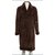 Chanel Coats, Outerwear Brown Leather Rabbit  ref.80331