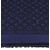 Lenço do monograma de Louis Vuitton Azul Seda  ref.80361