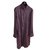 Chanel Robes Soie Bordeaux Violet Prune  ref.80452