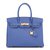 Birkin Hermès Bolsos de mano Azul Cuero  ref.80453