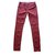Zara calças de algodão Vermelho  ref.80488