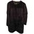 Maje Coats, Outerwear Black Fur  ref.80497