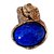 Yves Saint Laurent Anillos Azul Metal  ref.80603
