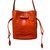 Lancel Handbags Orange Leather  ref.80623
