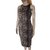 Autre Marque AX Paris Dress Marrone Nero Cotone Elastan  ref.80650