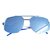 Fendi Sonnenbrille Silber Blau Metall  ref.80704