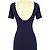 American Apparel Kleid Marineblau - Ansicht 3