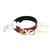 Salvatore Ferragamo Gürtel Schwarz Pflaume Leder Metall