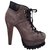 Alaïa Ankle boots Dark grey Suede  ref.81454