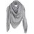 Louis Vuitton Monogram Scarf Grey Silk  ref.81655
