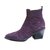 Just Cavalli Ankle boots Purple Deerskin  ref.81667