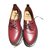 Autre Marque Lace ups Dark red Leather Rubber  ref.81728