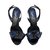 Yves Saint Laurent sandals Black Patent leather  ref.81793