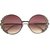 Fendi óculos de sol lunettes fita e cristal Rosa Metal  ref.81803