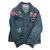 Valentino giacca denim a farfalla ricamata Blu Jeans  ref.82071
