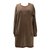 Sonia Rykiel Dresses Taupe Chestnut Light brown Cotton Polyester  ref.82180