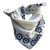 Céline Silk scarves Eggshell Navy blue  ref.82208