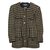 Chanel Jackets Black Beige Silk Wool  ref.82352