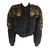 Autre Marque Kansai Yamamoto Faux Fur Jacket Preto Estampa de leopardo Algodão Pele Acrílico  ref.82359
