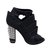 Fendi Ankle boots Brown Black White Leather  ref.82428