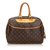 Louis Vuitton Monogram Deauville Brown Leather Cloth  ref.82445
